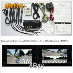 Front/Rear/Right/Left Camera Full Around View Parking Video Monitoring With Cables