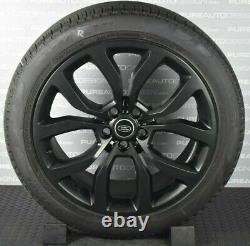 Genuine Range Rover Sport L494 21 Inch Viper Black Alloy Wheels Pirelli Tyres