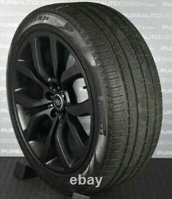 Genuine Range Rover Sport L494 21 Inch Viper Black Alloy Wheels Pirelli Tyres