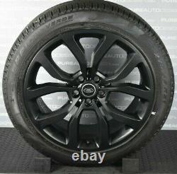 Genuine Range Rover Sport L494 21 Inch Viper Black Alloy Wheels Pirelli Tyres