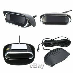 Good Quality Dual LCD Display 8 Black Parking Sensors Reverse Radar Alarm Buzzer