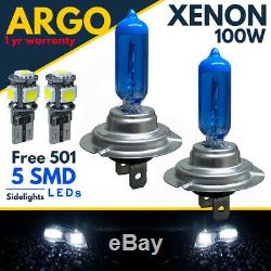 H7 Xenon Super White 100w Halogen Headlight 499 Blue Light Bulbs Hid 12v Led 501