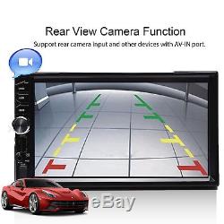 HD Touch In Dash Car Stereo MP5 Player 7 Bluetooth FM Radio TF/USB 2 Din+Camera