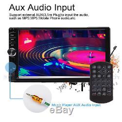 HD Touch In Dash Car Stereo MP5 Player 7 Bluetooth FM Radio TF/USB 2 Din+Camera