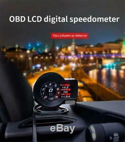 HUD Head-Up Display OBD2 Car Digital Multi Gauge Display Gauge Boost Scan Tool