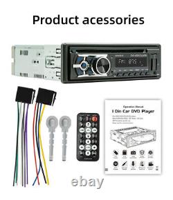 LCD Car Radio 1 DIN Bluetooth Stereo MP3 Player USB/TF/FM Head Unit CD VCD DVD