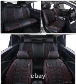 Land Range Rover Seat Covers full set Deluxe PU Leather & Fabric Black