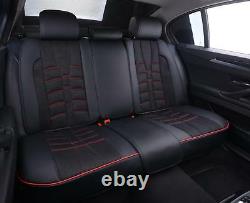 Land Range Rover Seat Covers full set Deluxe PU Leather & Fabric Black