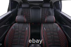 Land Range Rover Seat Covers full set Deluxe PU Leather & Fabric Black