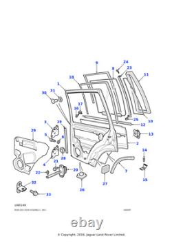 Land Rover Glass Rear Door Fixed Quarterlight Green Fits Range Rover Classic