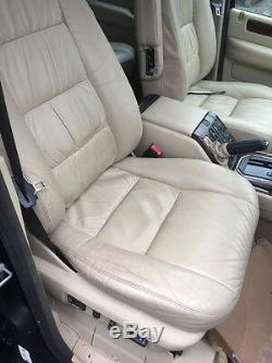 Lot2 RANGE ROVER P38 Cream Leather Front Rear Seats And Trim 2001 TV Screens