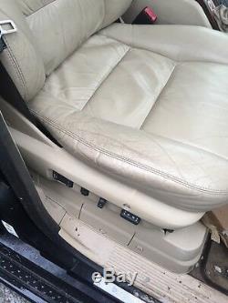 Lot2 RANGE ROVER P38 Cream Leather Front Rear Seats And Trim 2001 TV Screens