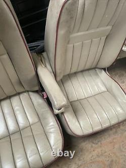 Lot28 RANGE ROVER P38 Manual Leather Seats Cream Red Piping VW Bus Camper