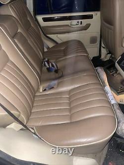 Lot4 RANGE ROVER P38 Electric Leather Seats Elecric Tan With Cream Piping