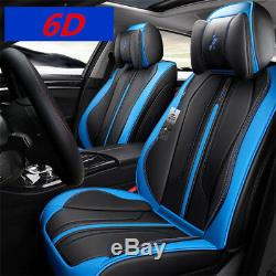 New 6D Car Seat Cover 5 seats Seat Cushion Microfiber Leather Car Sport Styling