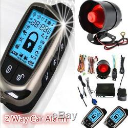 New Universal Car Alarm Security System 2 Way LCD Super Long Distance Antitheft