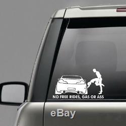 No Free Rides Gas Or Funny Car Decal Vinyl Sticker For Window Bumper Panel