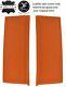 Orange Real Leather 2x Rear E Post Pillar Covers Fits Range Rover P38 94-02