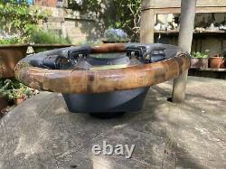 P38 Range Rover Burr Walnut Wood Steering Wheel Oem Autobiography Grey Leather