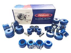 POLYBUSH Front Rear Full Bush Kit Comfort Blue Fits Range Rover MK2 P38 DA2203