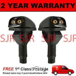 Pair Universal Windscreen Washer Twin Jet Straight Inlet Push Fitting 4mm Wwy2