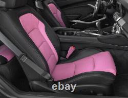 Pink Real Leather 2x Seat Belt Stalk Tall Covers For Range Rover P38 94-02