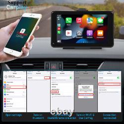 Portable 7in Car Stereo Radio Touch Screen For Apple Carplay Android Auto Player