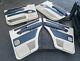 Range Rover P38 Door Cards Set Of 4x 94-02 Cream With Blue Leather Very Rear