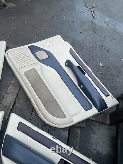 RANGE ROVER P38 Door Cards Set Of 4x 94-02 Cream With Blue Leather Very Rear