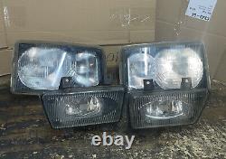 RANGE ROVER P38 Front Light Lens Up Grade 2002 Lamps Set 2x Fogs 2 Lens