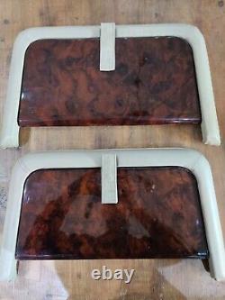 RANGE ROVER P38 Genuine Walnut Wood Picnic Tables Pair Folding Rear Table