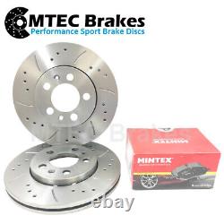 Range Rover II 2.5D 98-02 Front Brake Discs & Pads Drilled Grooved