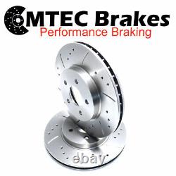 Range Rover II 2.5D 98-02 Front Brake Discs & Pads Drilled Grooved