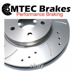 Range Rover II 2.5D 98-02 Front Brake Discs & Pads Drilled Grooved