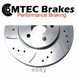 Range Rover II 2.5D 98-02 Front Brake Discs & Pads Drilled Grooved