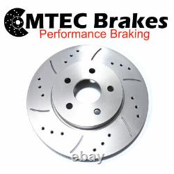 Range Rover II 2.5D 98-02 Front Brake Discs & Pads Drilled Grooved