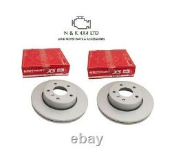 Range Rover P38 1995 2002 Pair Britpart Xs Front Brake Discs Ntc8780g