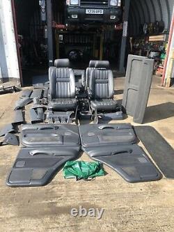 Range Rover P38 2.5 4.0 4.6 Black 5 Bar Leather Interior Seats Door Cards 94-02