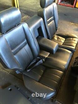 Range Rover P38 2.5 4.0 4.6 Black 5 Leather Interior Seats Door Cards 94-02