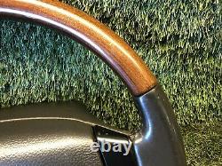 Range Rover P38 2.5 4.0 4.6 Genuine Walnut & Black Steering Wheel 94-02 Upgrade