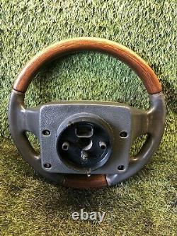 Range Rover P38 2.5 4.0 4.6 Genuine Walnut & Black Steering Wheel 94-02 Upgrade