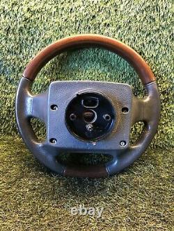 Range Rover P38 2.5 4.0 4.6 Genuine Walnut & Black Steering Wheel 94-02 Upgrade