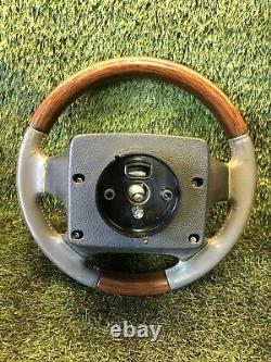 Range Rover P38 2.5 4.0 4.6 Genuine Walnut & Grey Steering Wheel 94-02 Upgrade