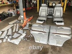 Range Rover P38 2.5 4.0 4.6 Granite Grey Leather Interior Seats Door Cards 94-02