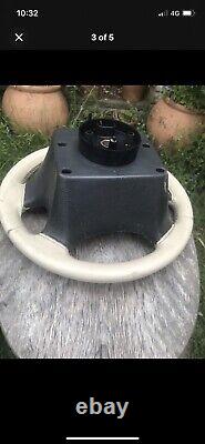 Range Rover P38 Autobiography Full Light stone Cream Steering Wheel Leather