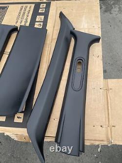 Range Rover P38 Full Set Of 8x Pillar Plastic Cover Trims 2001 Black