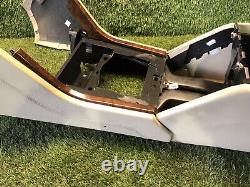 Range Rover P38 Genuine Cream And Walnut Leather Centre Console Side Panel 94-02