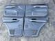 Range Rover P38 Genuine Set Of Vogue Black Door Cards Panels Front Rear 94-02
