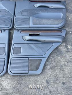 Range Rover P38 Genuine Set Of Vogue Black Door Cards Panels Front Rear 94-02