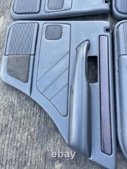 Range Rover P38 Genuine Set Of Vogue Black Door Cards Panels Front Rear 94-02